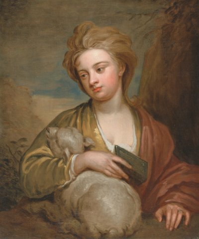 Portrait of a Woman as St. Agnes, Traditionally Identified as Catherine Voss by Godfrey Kneller
